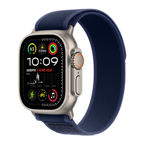 Apple Watch Ultra 2 GPS+LTE 49mm Titanium Case w/ Trail Loop M/L išmanusis laikrodis Blue 2 img.