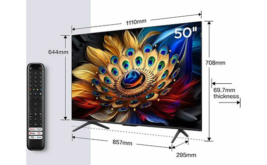 „TCL 50" QLED 4K Smart TV 50C655“ išmanusis televizorius | BITĖ