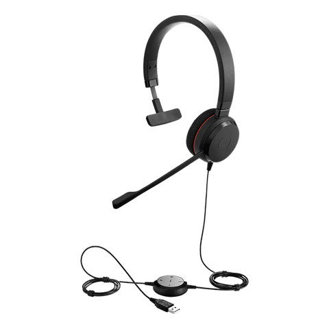 Jabra Evolve 20 MS Stereo ausinės Black 2 img.