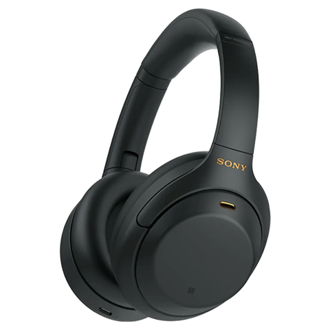 Sony WH-1000XM4 belaidės ausinės Black 1 img.