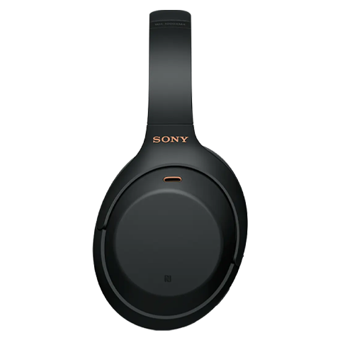 Sony WH-1000XM4 belaidės ausinės Black 2 img.