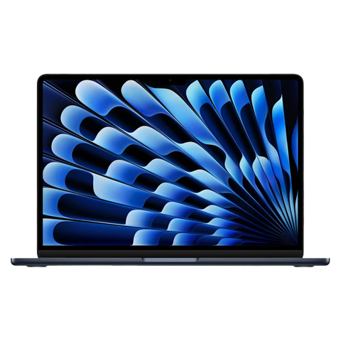 Apple MacBook Air 13” (2024) MC8K4ZE/A nešiojamas kompiuteris Midnight 1 img.