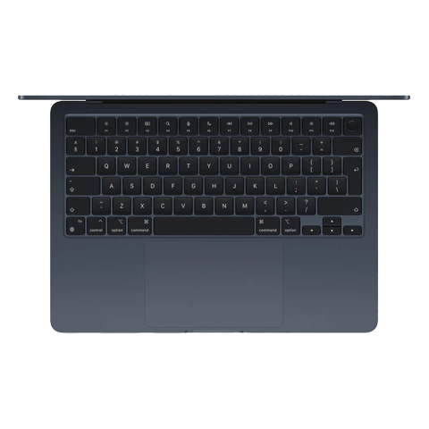 Apple MacBook Air 13” (2024) MC8K4ZE/A nešiojamas kompiuteris Midnight 2 img.