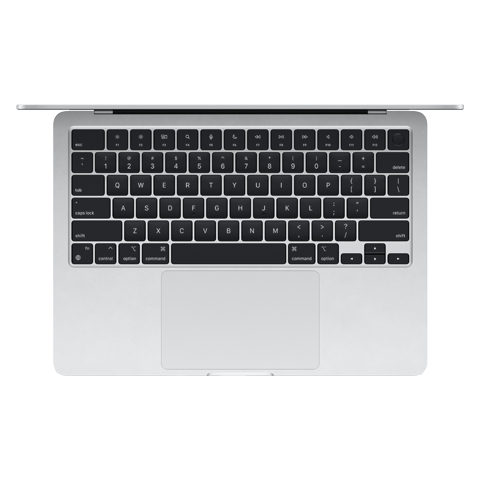 Apple MacBook Air 13” (2024) MC8H4RU/A nešiojamas kompiuteris Silver RUS 2 img.