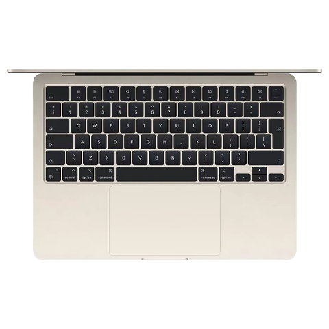 Apple MacBook Air 13” (2024) MC8J4ZE/A nešiojamas kompiuteris Starlight 2 img.