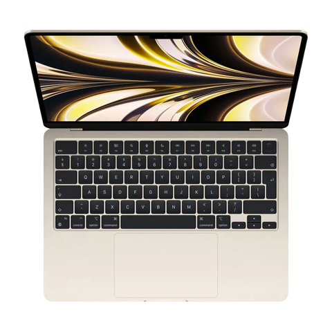 Apple MacBook Air 13” (2024) MC8P4ZE/A nešiojamas kompiuteris Starlight 2 img.