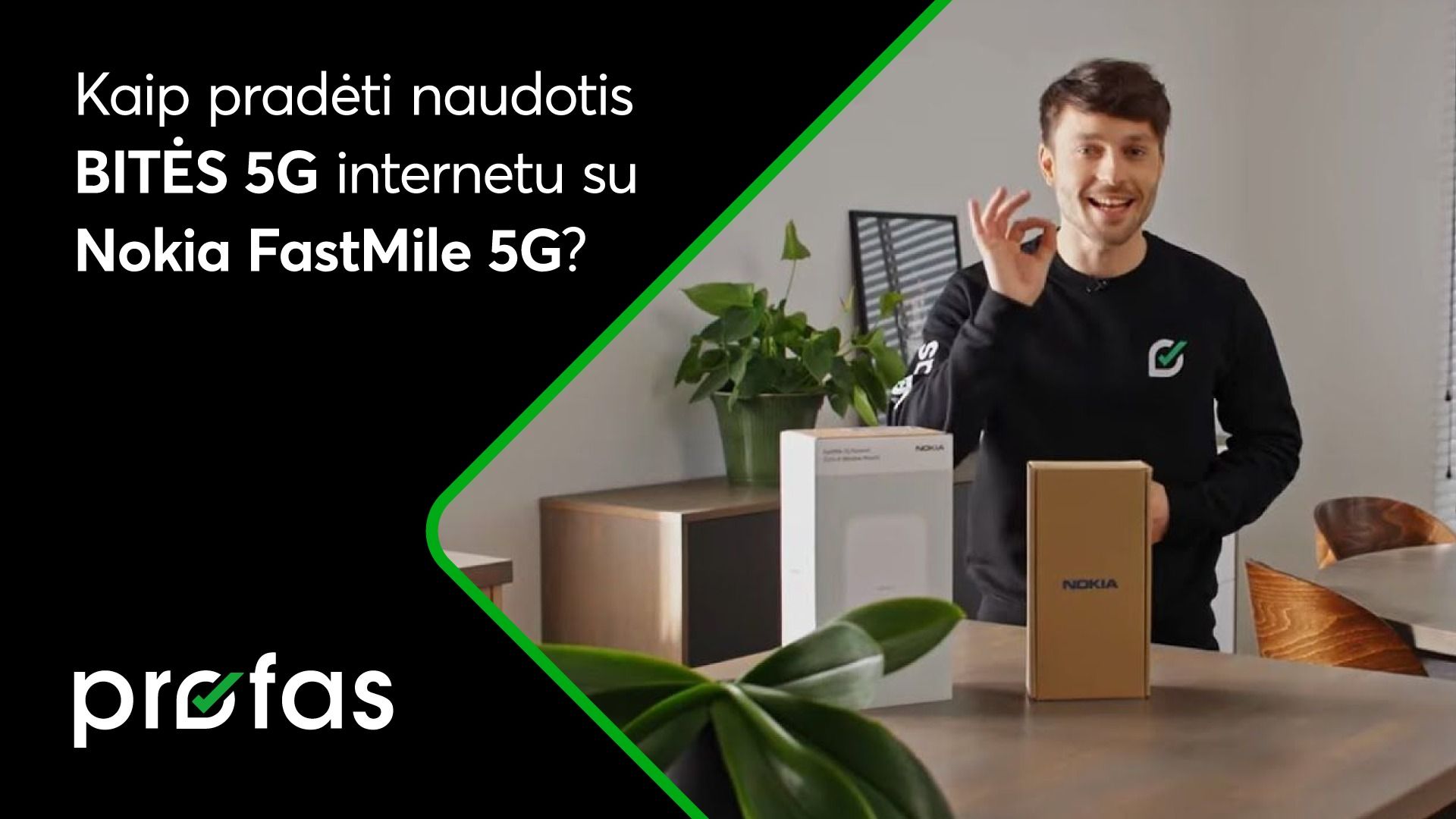 Kaip pradėti naudotis BITĖS 5G namų internetu su „Nokia FastMile 5G“ išoriniu maršrutizatoriumi | BITĖ