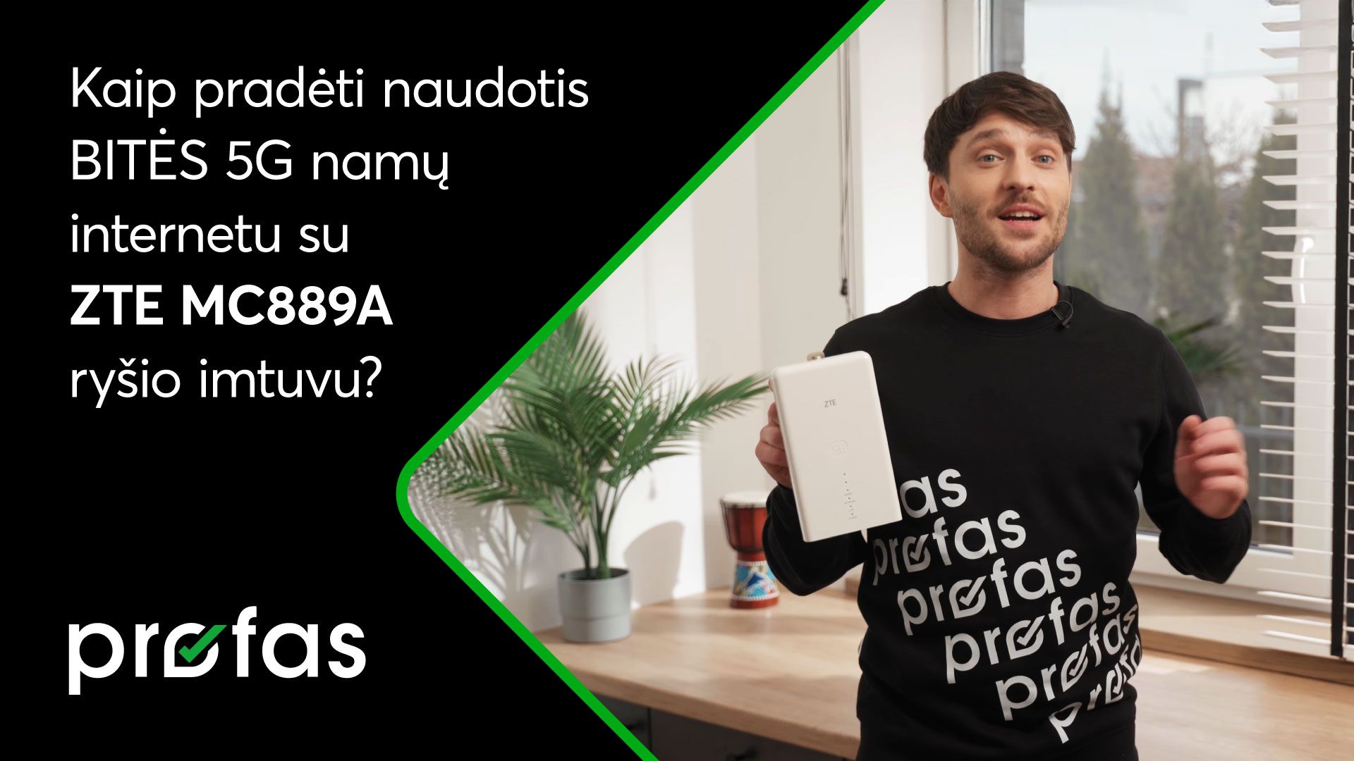 Kaip pradėti naudotis BITĖS 5G namų internetu su „ZTE MC889A“ ryšio imtuvu? | BITĖ