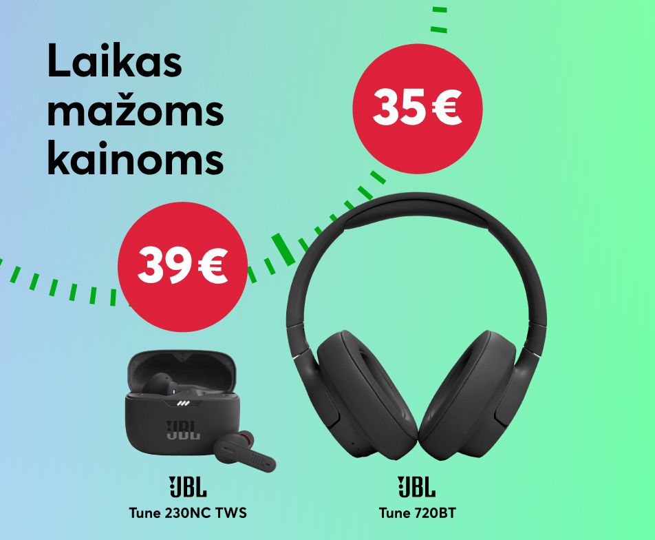 Nuolaidos JBL ausinėms