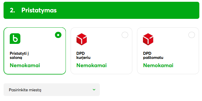 Pristatymo informacija | BITĖ