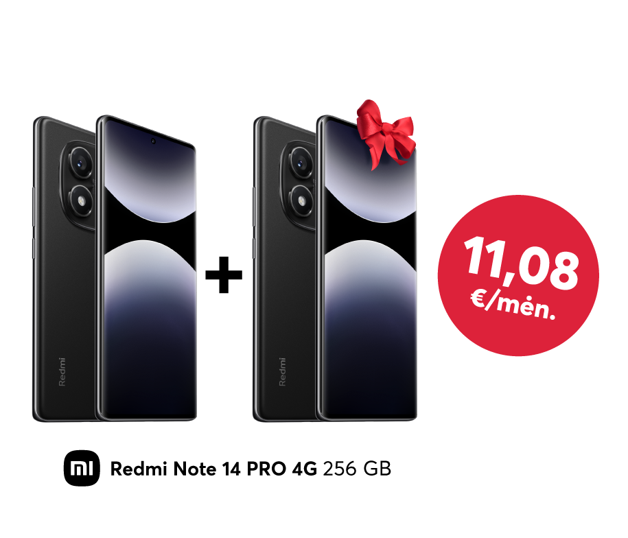 Perkant Xiaomi Redmi Note 14 Pro 4G telefoną, antras dovanų!