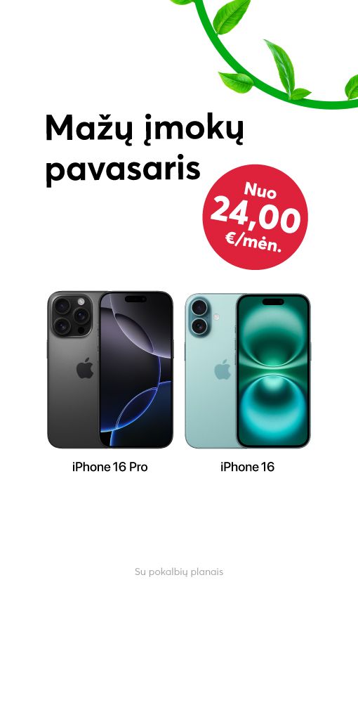 Mažos įmokos iPhone telefonams!