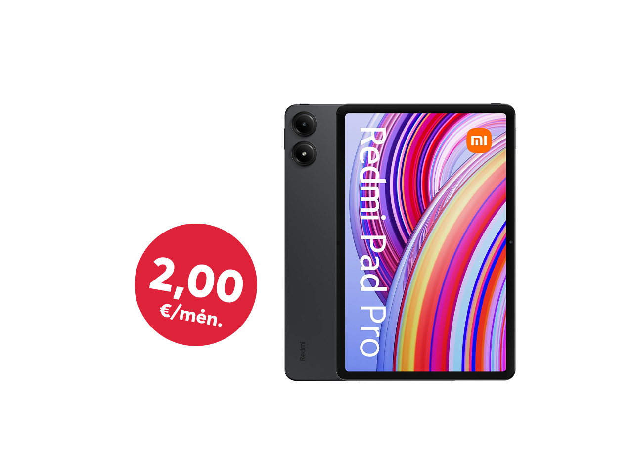 Xiaomi Redmi Pad planšetė - tik už 2 eurus per mėnesį, perkant su interneto planu
