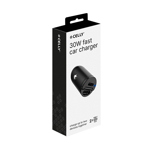 Celly 2xUSB-C, 30W mašininis kroviklis 4 img.