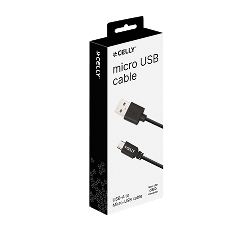 Celly USB-A to Micro USB kabelis 2 img.
