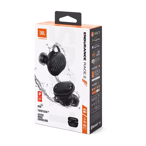 JBL Endurance Race 2 belaidės ausinės Black 11 img.