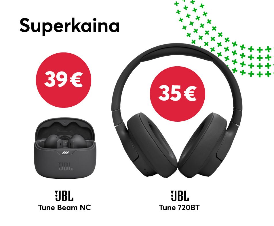 JBL ausinės puikiomis kainomis