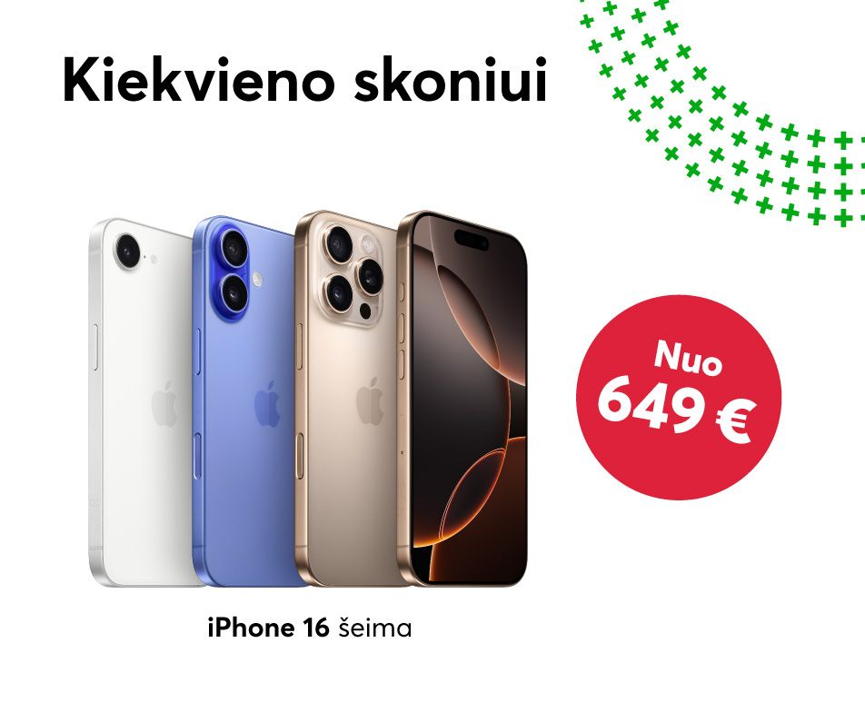 iPhone 16 serijos telefonai - kiekvieno skoniui
