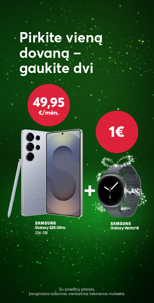pirkite vieną dovaną - gaukite dvi