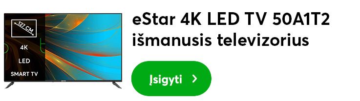 eStar 4K LED TV 50A1T2 televizorius