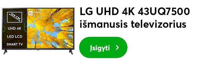 LG UHD 4K 43UQ7500 televizorius