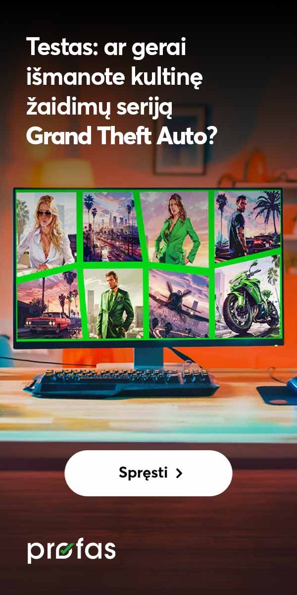 Testas: ar gerai išmanote kultinę žaidimų seriją „Grand Theft Auto“? | BITĖ