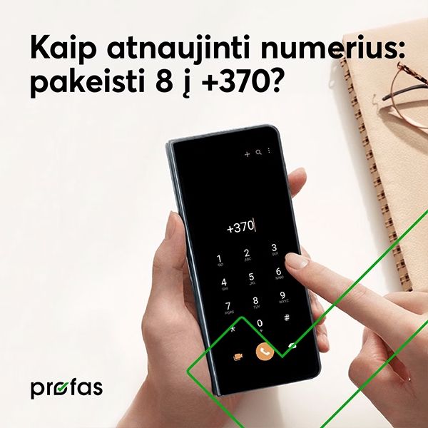 8 keitimas į +370 | BITĖ