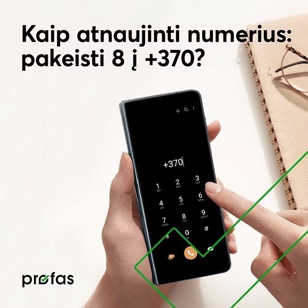 8 keitimas į +370 | BITĖ