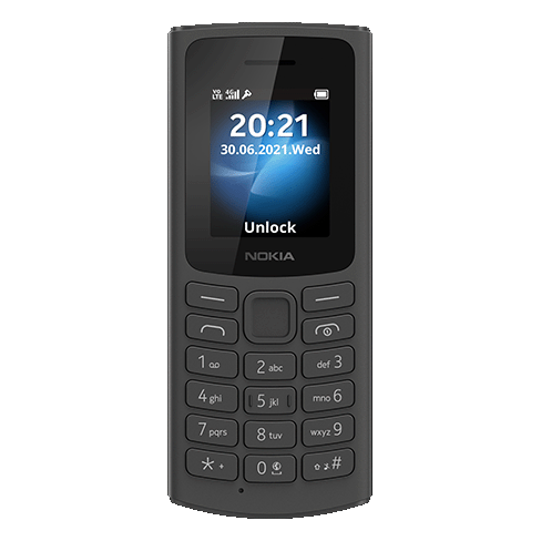 Nokia 105 4G mobilusis telefonas Black 1 img.
