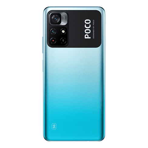 Poco M4 Pro 5G išmanusis telefonas (Atidaryta pakuotė) Blue 4+64 GB 2 img.