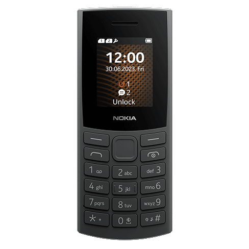 Nokia 105 4G (2023) mobilusis telefonas Charcoal 1 img.