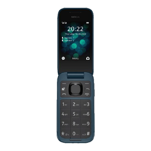 Nokia 2660 Flip 4G mobilusis telefonas (Atidaryta pakuotė) Blue 1 img.