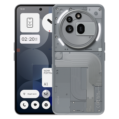 Nothing Phone (3a) Pro 5G išmanusis telefonas 12+256 GB Gray 1 img.