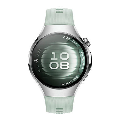 Huawei Watch 5 LTE Stainles Steel išmanusis laikrodis 42 Aurora Green Fluoroelastomer Strap 1 img.