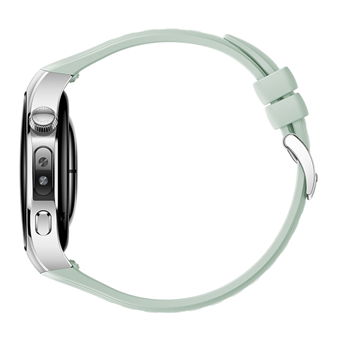 Huawei Watch 5 LTE Stainles Steel išmanusis laikrodis 42 Aurora Green Fluoroelastomer Strap 5 img.
