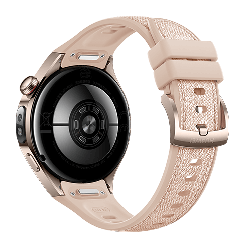 Huawei Watch 5 LTE Titanium išmanusis laikrodis 42 Beige Leather Strap 4 img.