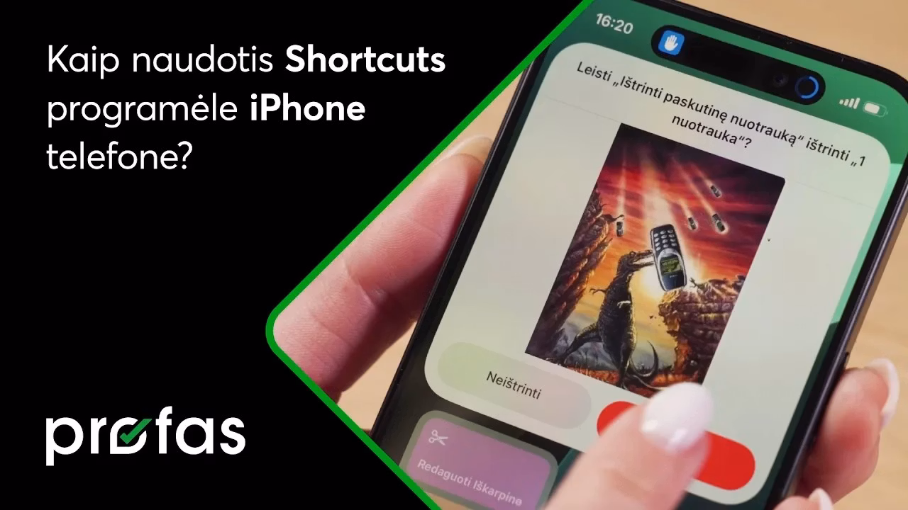 Kaip naudotis iphone shortcuts