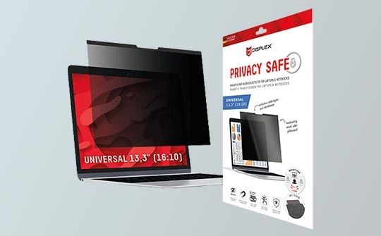 Universal Privacy Safe Glass 13,3", 16:10 By Displex Transparent | BITĖ