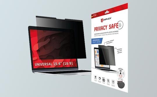 Universal Privacy Safe Glass 15,6", 16:9 By Displex Transparent | BITĖ