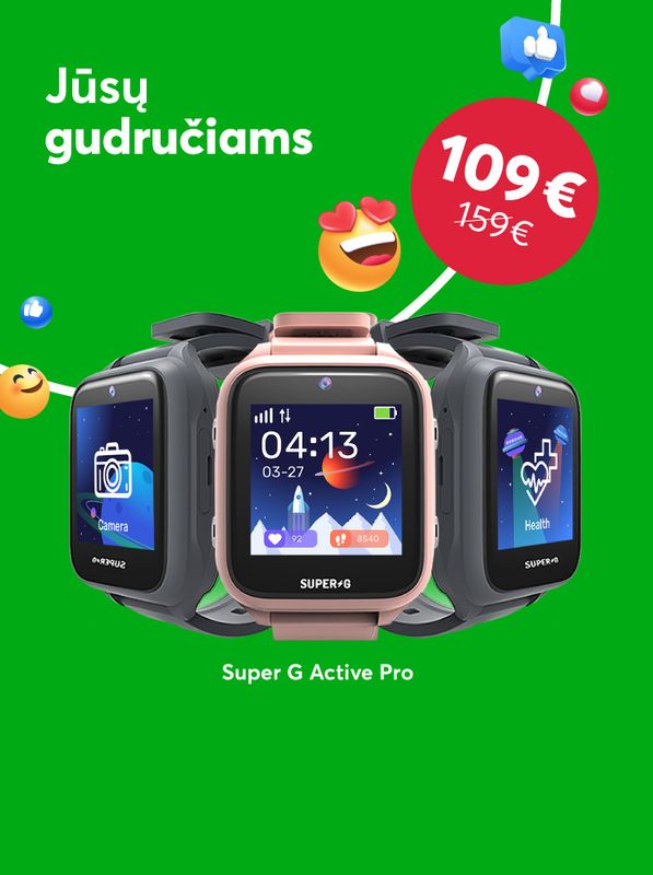 Jūsų gudručiams - išmanusis laikrodis telefonas vos už 109 eur.