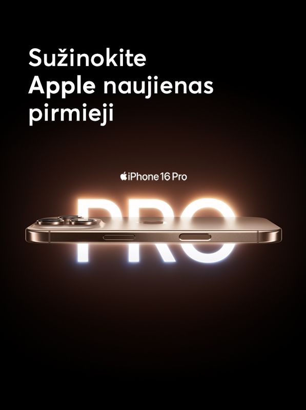 Registruokitės ir sužinokite Apple naujienas pirmieji