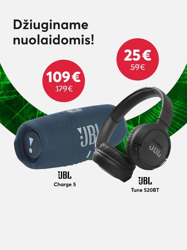 Džiuginame nuolaidomis JBL garso įrangai!