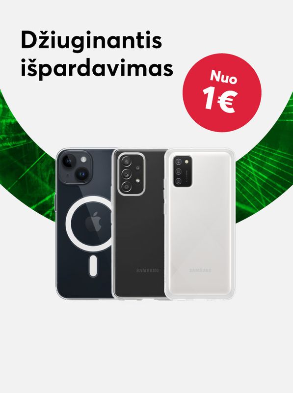 Telefonų dėklai vos nuo 1 euro!