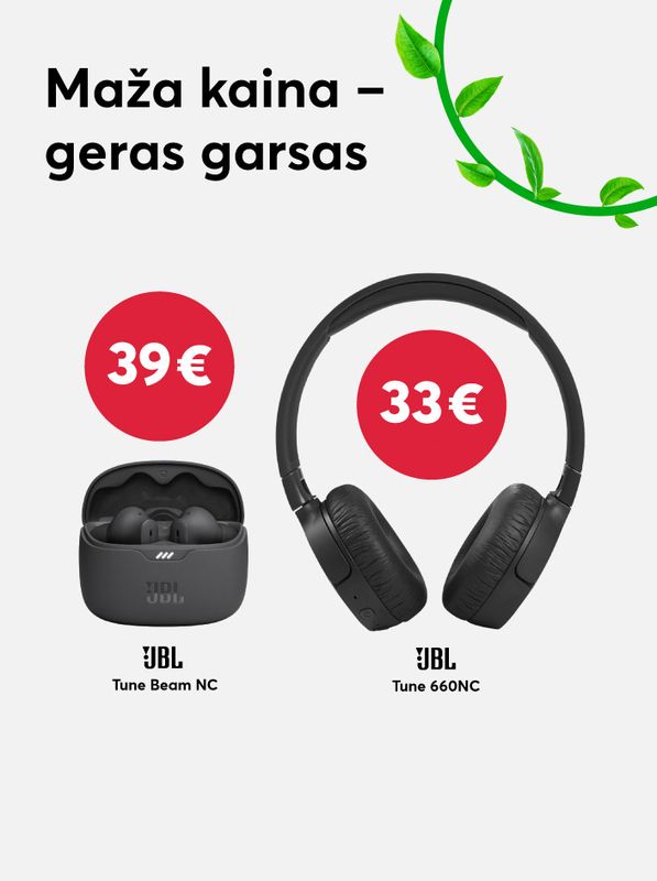 Itin geros kainos JBL ausinėms