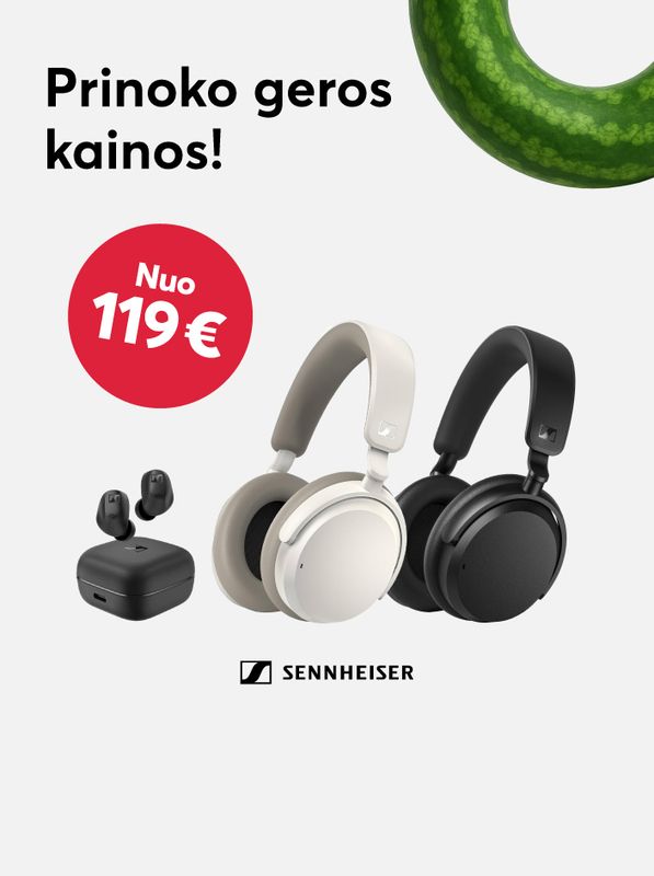 Sennheiser ausinės BITĖJE - nuo 119 eurų