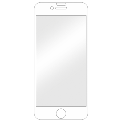 Apple iPhone 6 Plus/6S Plus/7 Plus/8 Plus aizsargstikliņš (Displex Real Glass 3D White) | Bite