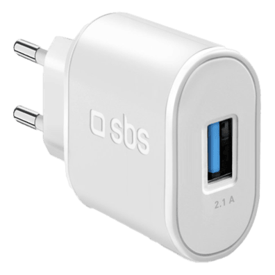 Travel Fast Charger 10W USB 2.1A By SBS White | BITĖ