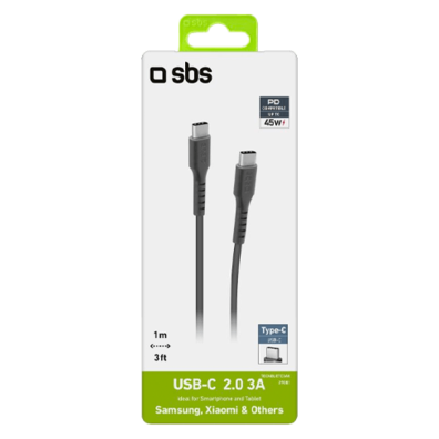 Type-C to Type-C Cable 2.0 3A 1m By SBS | BITĖ