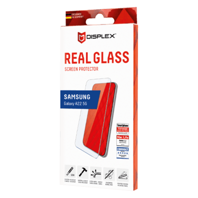 Samsung Galaxy A22 5G Real 2D Glass By Displex Transparent | BITĖ