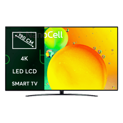 LG 75" 4K UHD Smart TV 75NANO763 | BITĖ